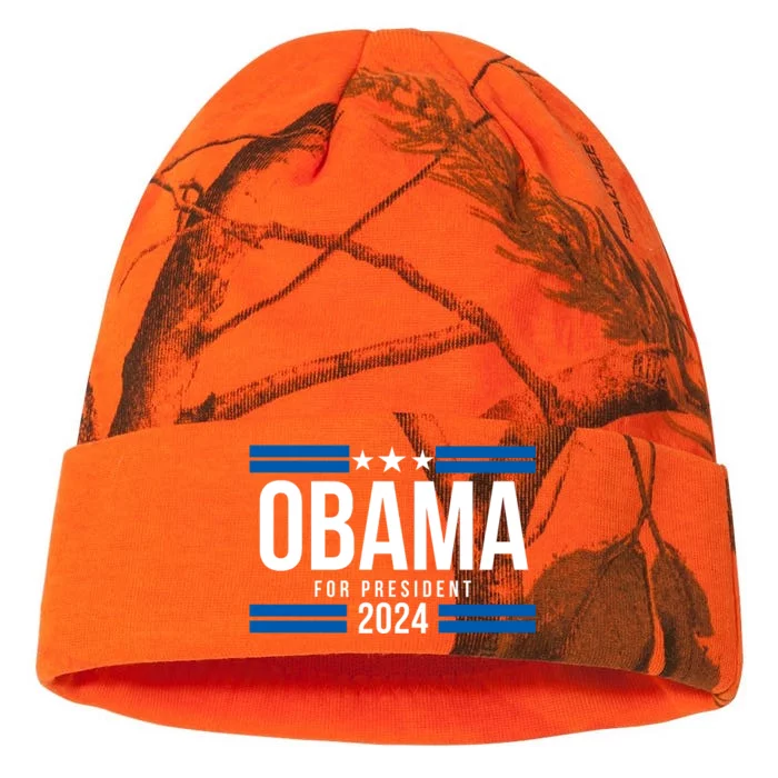 Obama For President 2024 Michelle Obama 2024 President Obama 2024 Obama For Pres Kati - 12in Camo Beanie