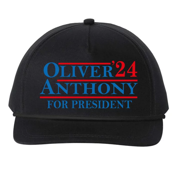 Oliver For President 2024 Snapback Five-Panel Rope Hat