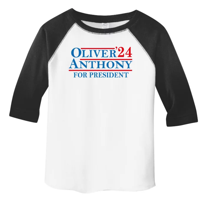 Oliver For President 2024 Toddler Fine Jersey T-Shirt