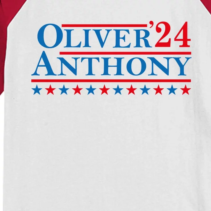 Oliver For President 2024 Kids Colorblock Raglan Jersey