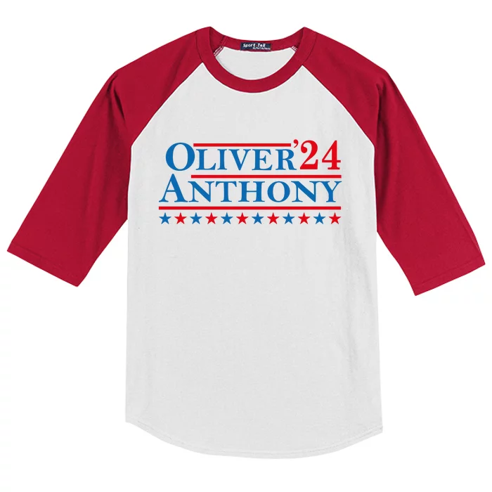 Oliver For President 2024 Kids Colorblock Raglan Jersey