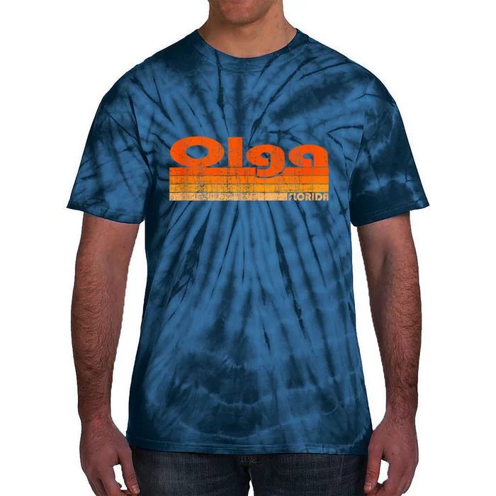 Olga Florida Retro 80s Style Premium Tie-Dye T-Shirt