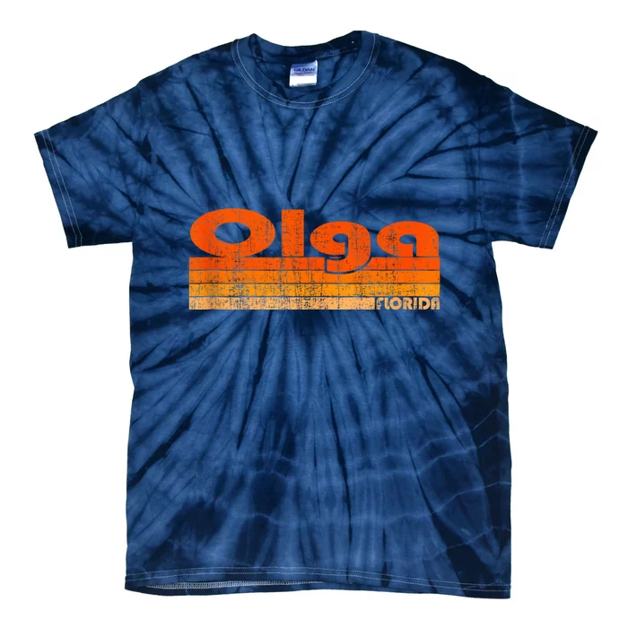 Olga Florida Retro 80s Style Premium Tie-Dye T-Shirt