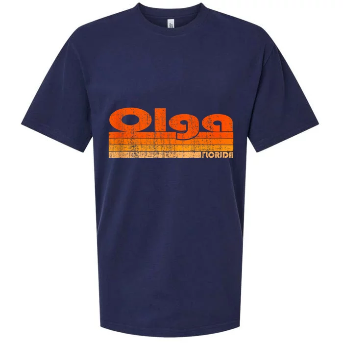 Olga Florida Retro 80s Style Premium Sueded Cloud Jersey T-Shirt