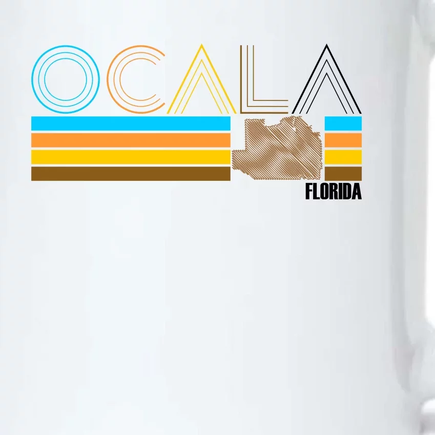 Ocala Florida Retro Black Color Changing Mug