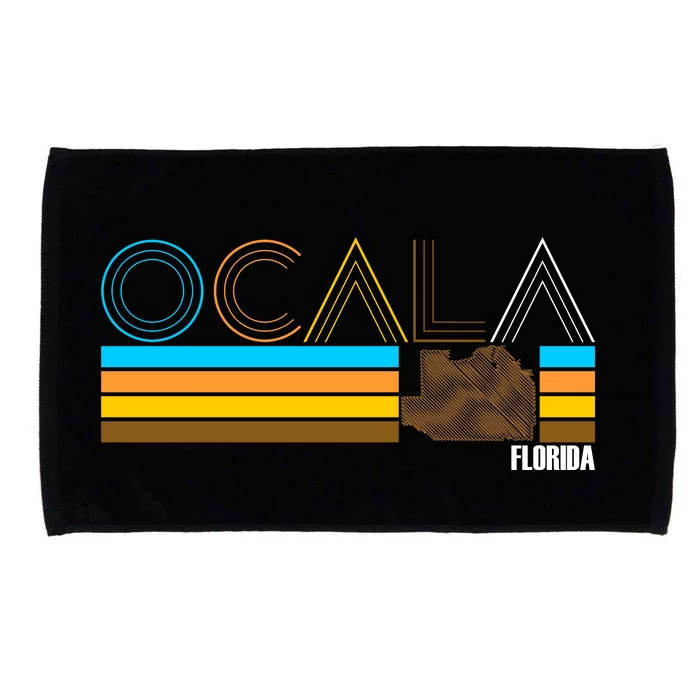 Ocala Florida Retro Microfiber Hand Towel