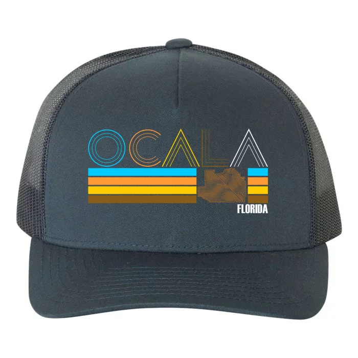 Ocala Florida Retro Yupoong Adult 5-Panel Trucker Hat