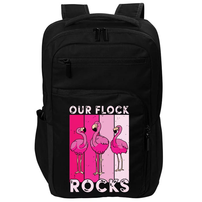 Our Flock Rocks For Man Woman Impact Tech Backpack