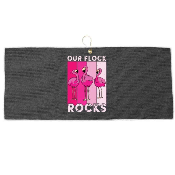 Our Flock Rocks For Man Woman Large Microfiber Waffle Golf Towel