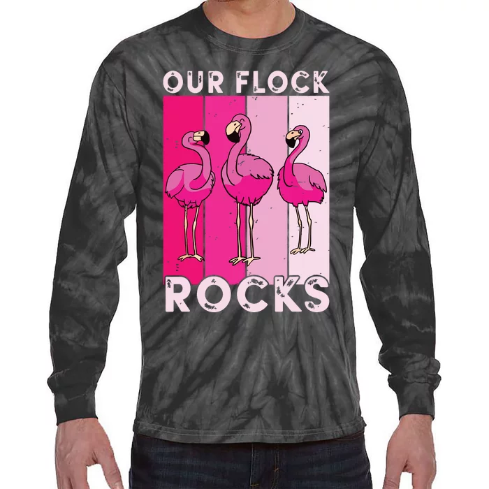 Our Flock Rocks For Man Woman Tie-Dye Long Sleeve Shirt