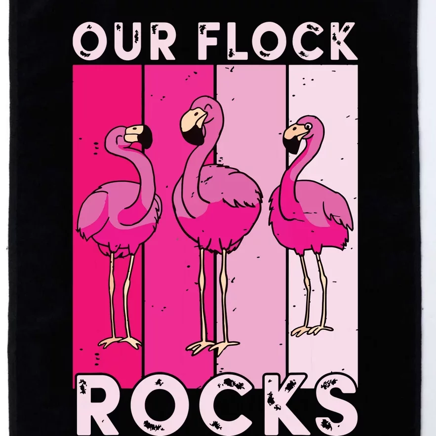 Our Flock Rocks For Man Woman Platinum Collection Golf Towel