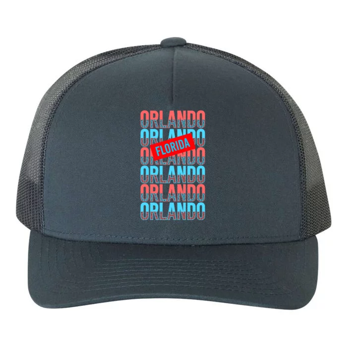 Orlando Florida Repeat Yupoong Adult 5-Panel Trucker Hat