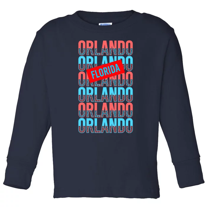 Orlando Florida Repeat Toddler Long Sleeve Shirt