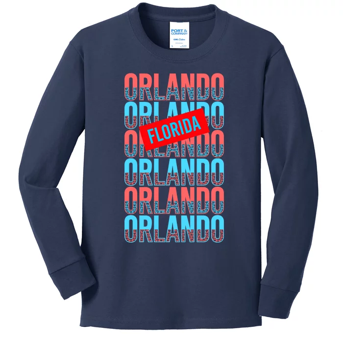 Orlando Florida Repeat Kids Long Sleeve Shirt