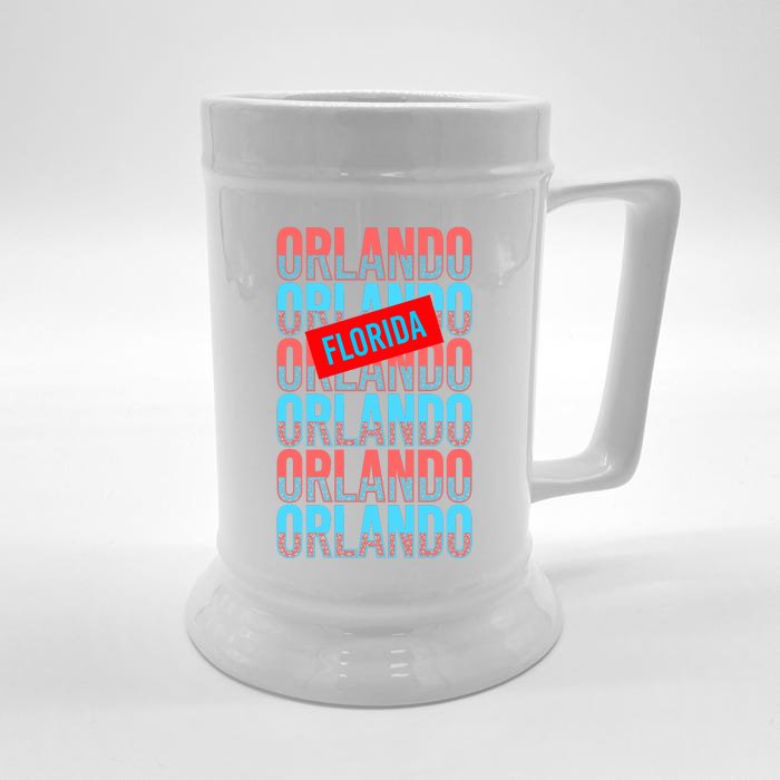 Orlando Florida Repeat Front & Back Beer Stein