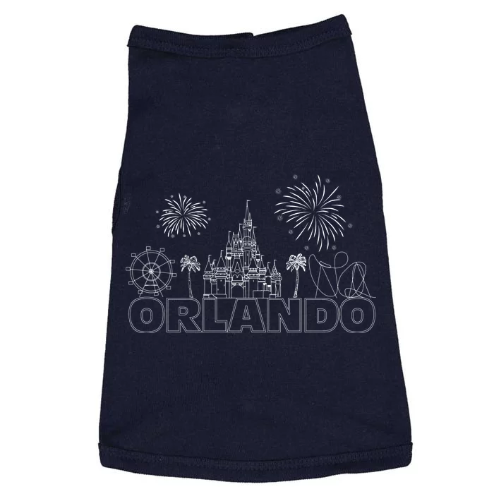 Orlando Florida Retroactive Skyline Doggie Tank