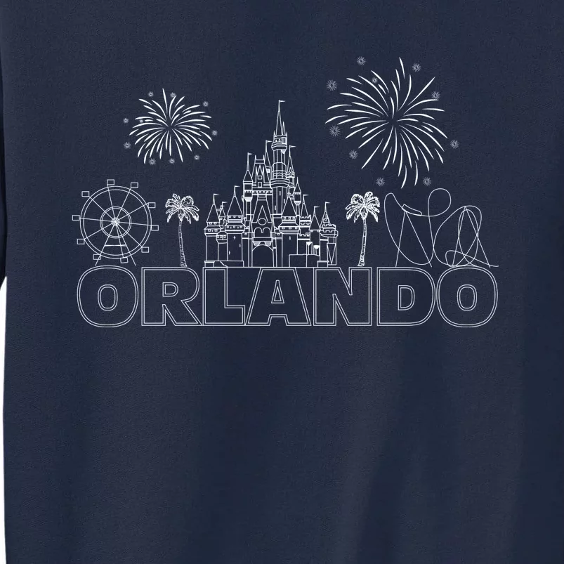 Orlando Florida Retroactive Skyline Tall Sweatshirt