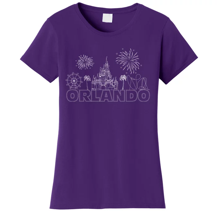 Orlando Florida Retroactive Skyline Women's T-Shirt