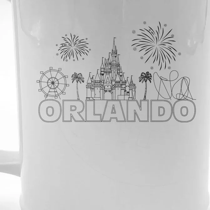 Orlando Florida Retroactive Skyline Front & Back Beer Stein