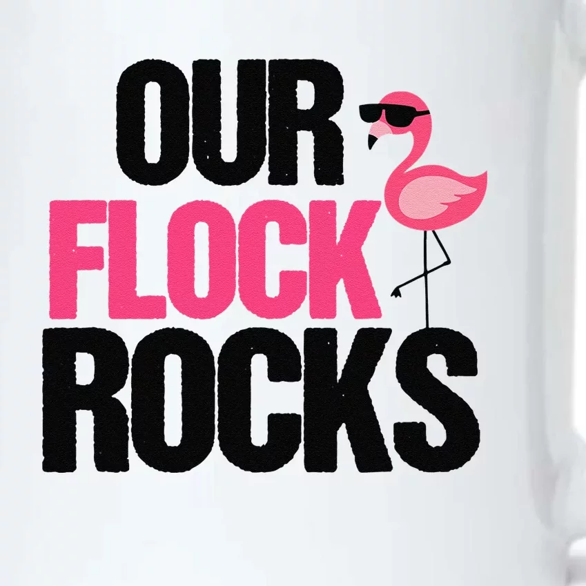 Our Flock Rocks Flamingo Mother's Day Teacher Gift Cute Black Color Changing Mug