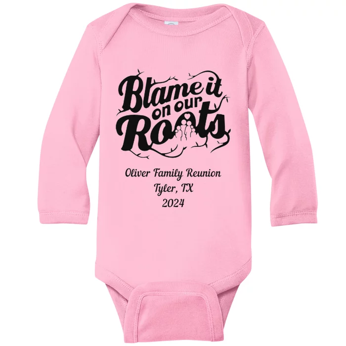 Oliver Family Reunion Customizable Design Baby Long Sleeve Bodysuit