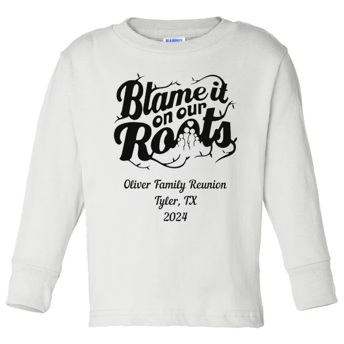 Oliver Family Reunion Customizable Design Toddler Long Sleeve Shirt