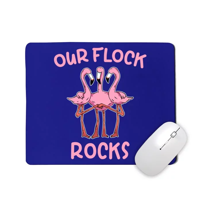 Our Flock Rocks Flamingo Matching Family Vacation Group Gift Mousepad