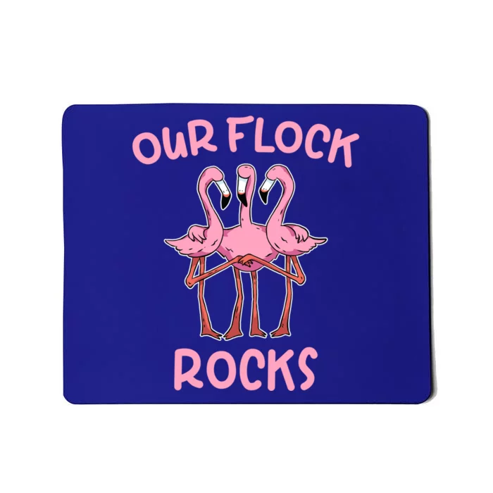 Our Flock Rocks Flamingo Matching Family Vacation Group Gift Mousepad