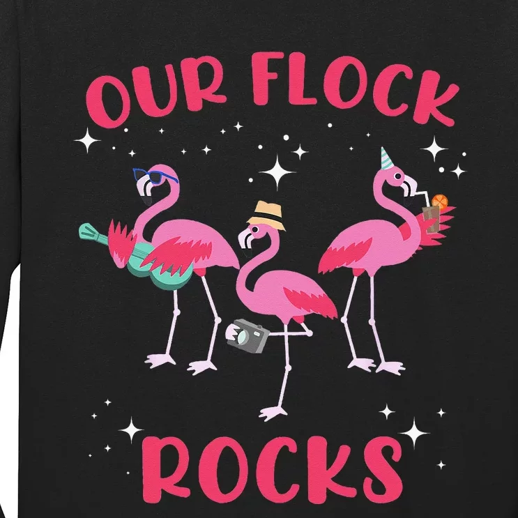 Our Flock Rocks Flamingo Matching Family Vacation Summer Long
