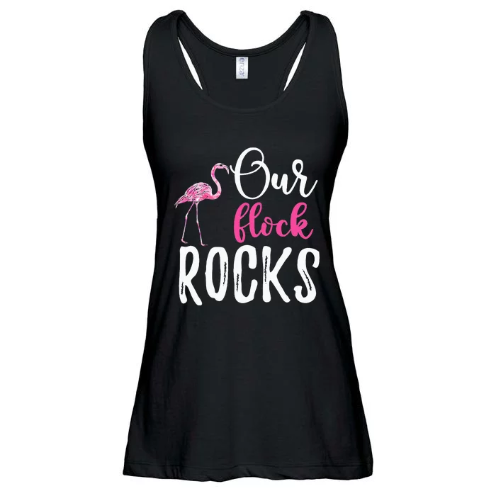 Our Flock Rocks Flamingo Ladies Essential Flowy Tank