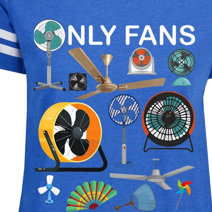 Only Fan Set Funny Ventilators And Fans Enza Ladies Jersey Football T-Shirt