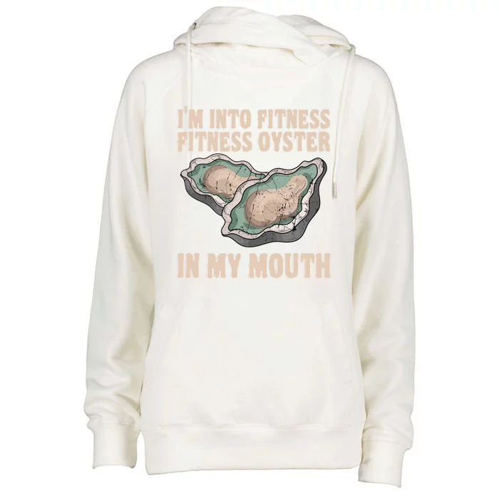 Oyster Fitness Shucker Shish Seafood Bivalve Mollusks Meaningful Gift Womens Funnel Neck Pullover Hood