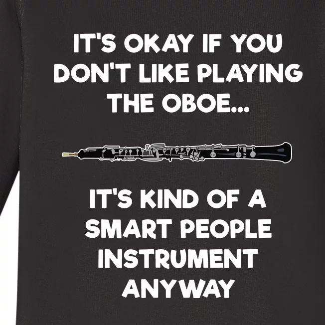 Oboe Funny Smart Oboe Player Baby Long Sleeve Bodysuit