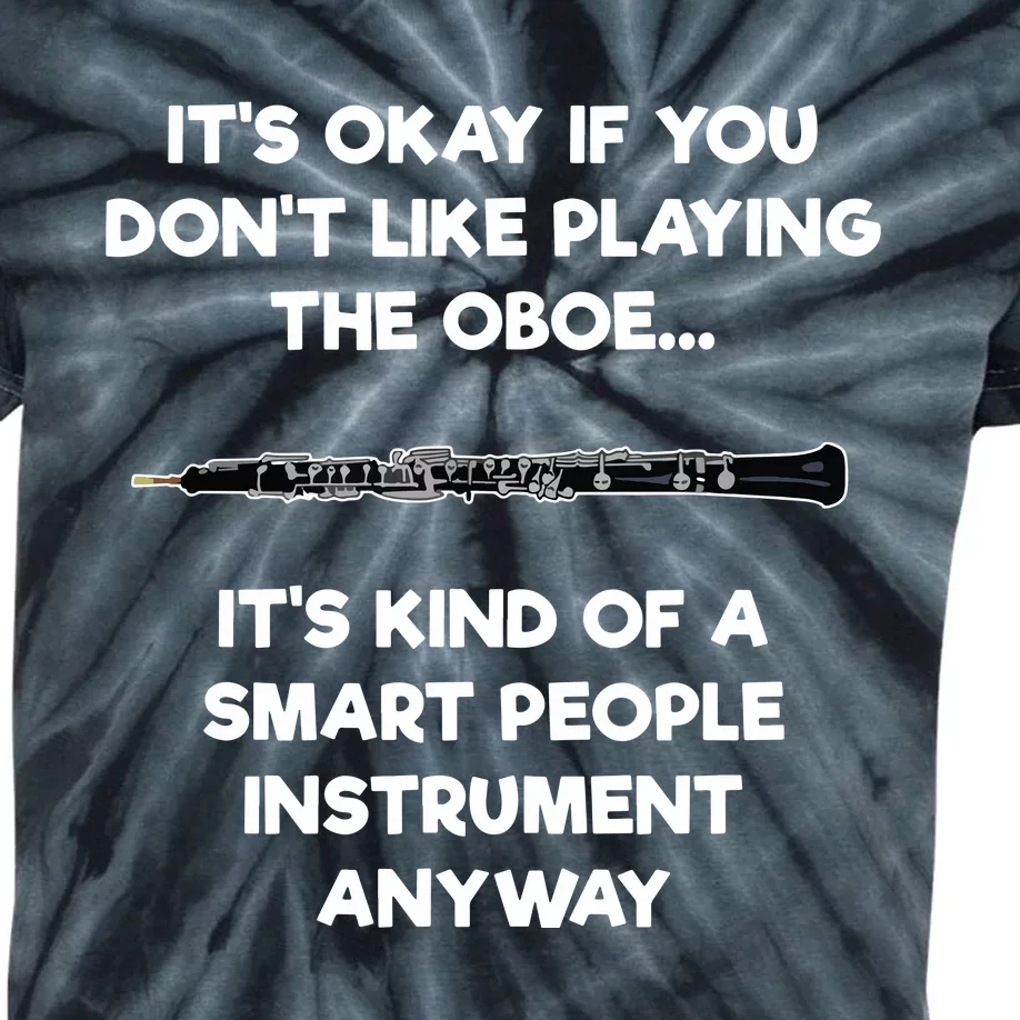 Oboe Funny Smart Oboe Player Kids Tie-Dye T-Shirt