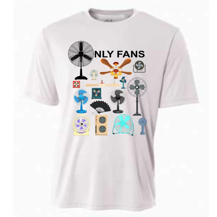 Only Fan Set Funny Ventilators And Fans Cooling Performance Crew T-Shirt