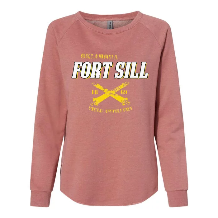 Oklahoma Fort Sill 1869 Field Artillery Womens California Wash Sweatshirt