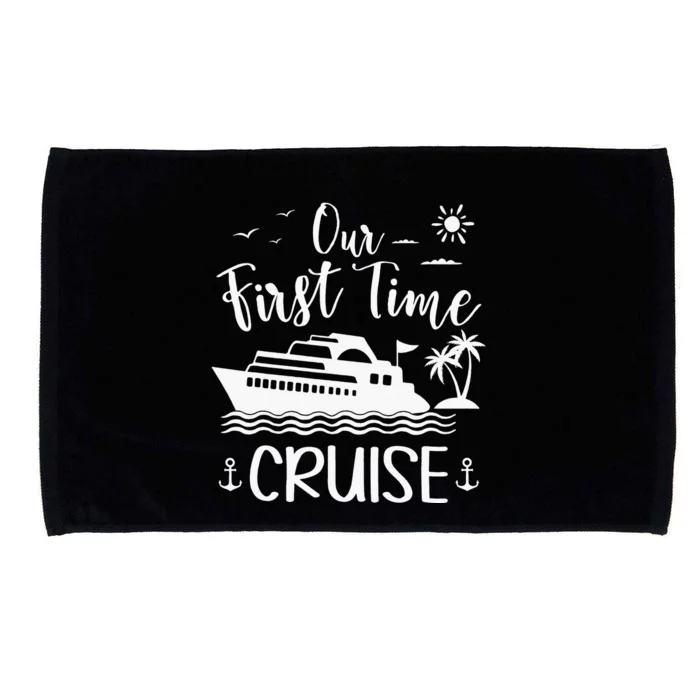 Our First Time Cruise Ship Friend Family Reunion Vacation Microfiber Hand Towel