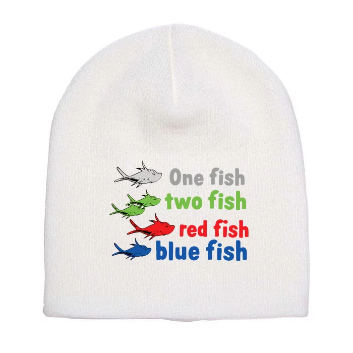 One Fish Two Fish Red Fish Blue Fish Teacher Reading Week Short Acrylic Beanie