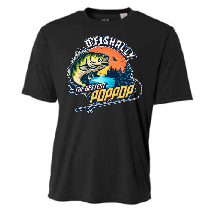 O Fishally The Bestest PopPop Cooling Performance Crew T-Shirt