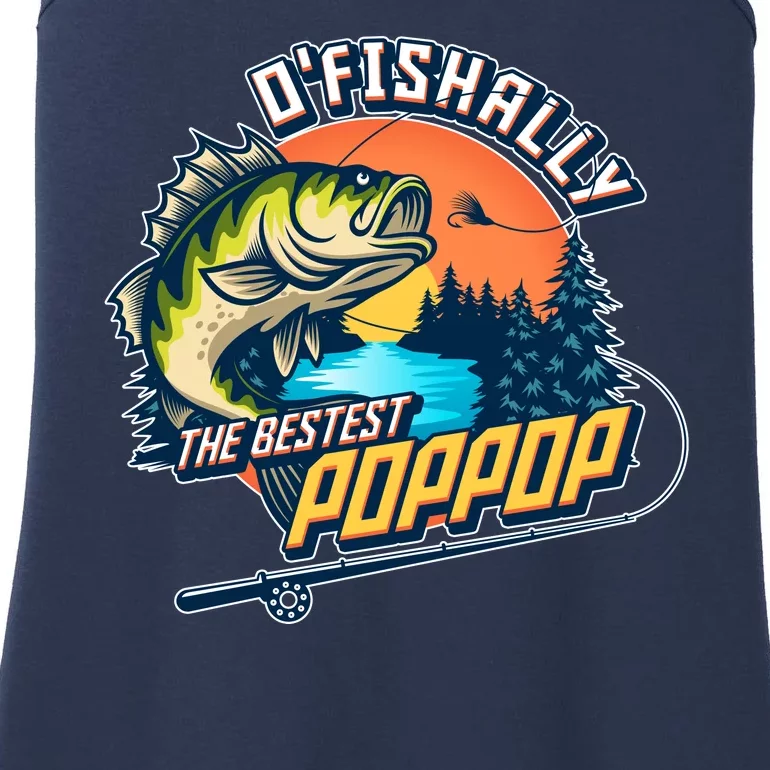 O Fishally The Bestest PopPop Ladies Essential Tank