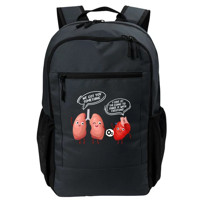 Oxygen For The Heart Lungs Doctor Gift Daily Commute Backpack