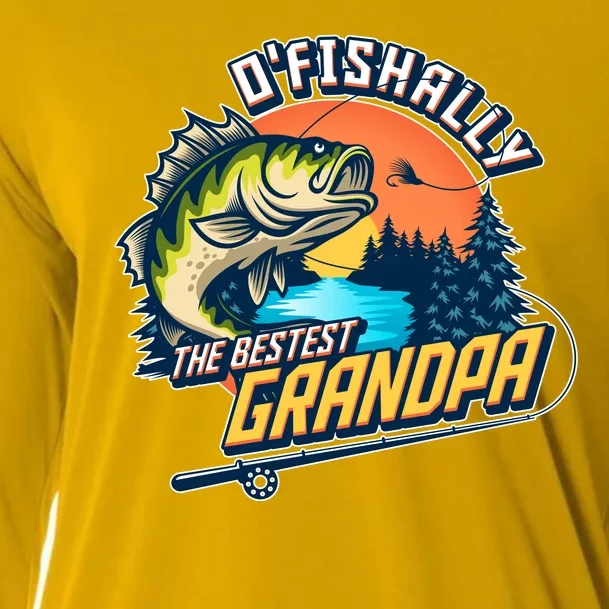 O Fishally The Bestest Grandpa Cooling Performance Long Sleeve Crew