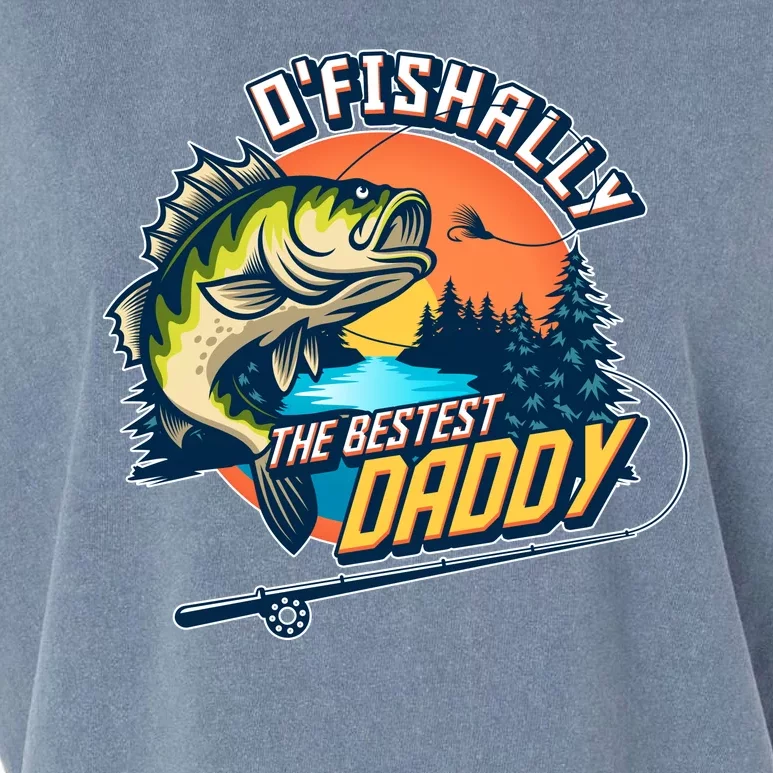 O Fishally The Bestest Daddy Garment-Dyed Women's Muscle Tee