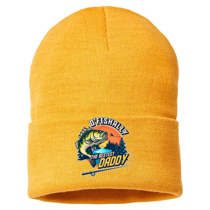 O Fishally The Bestest Daddy Sustainable Knit Beanie