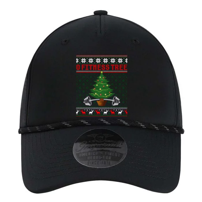 O Fitness Tree Funny Gym Weightlifting Pun Christmas Ugly Gift Performance The Dyno Cap