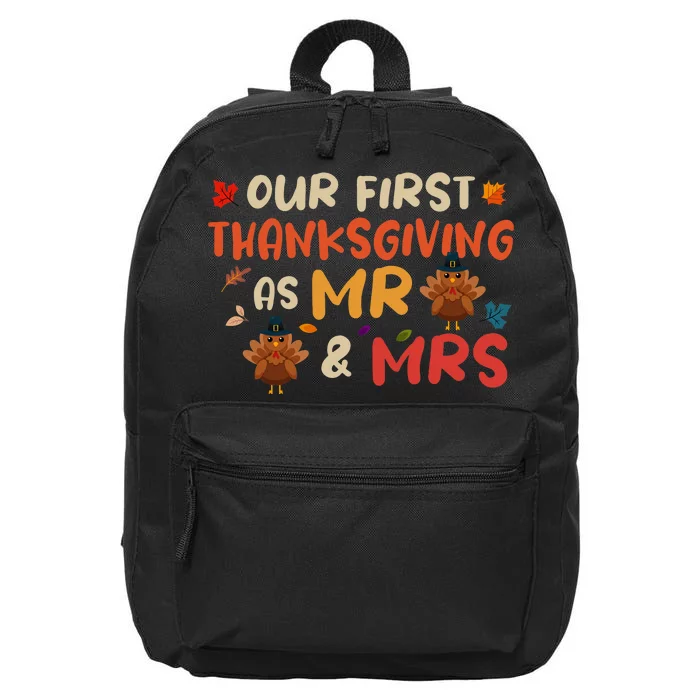 Our First Thanksgiving As Mr And Mrs Marriage 16 in Basic Backpack