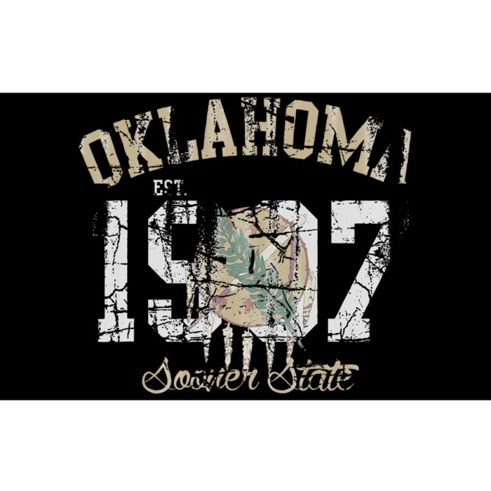 Oklahoma Flag Vintage Fade Bumper Sticker