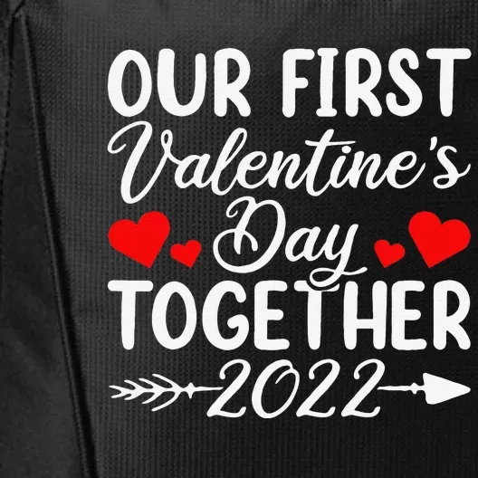 Our First Valentine's Day Together Apparel, Couples Matching City Backpack