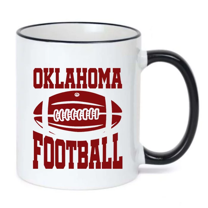 Oklahoma Football Varsity Black Color Changing Mug