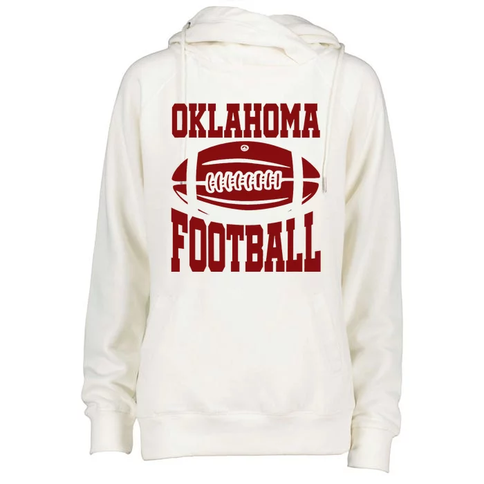 Oklahoma Football Varsity Womens Funnel Neck Pullover Hood